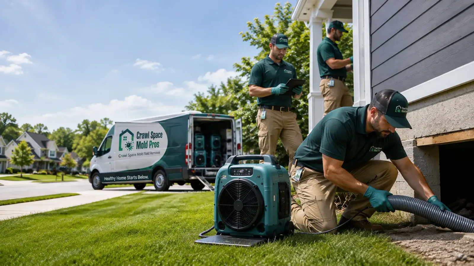 Crawl Space Mold Removal in Hiram, OH